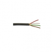Kabel 4x 0,75 mm2, kulatý, černý, RGB, 1 m