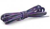 Kabel 4 žilový 0,32 mm2  RGB značení, 1 m