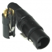 XLR konektor 5 pin, zlacené kontakty, zásuvka
