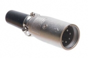 XLR konektor 5-pin, přímý na kabel, samec