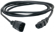 Kabel prodlužovací EURO 230 V, 2 m, černý