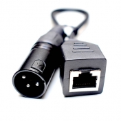 DMX Redukce (LAN kabel) RJ45-XLR 3-pin, samec