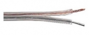 Kabel dvoulinka 2x 0,5 20AWG, průhledný, 1 m
