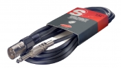 Linkový kabel XLR-jack 6,3 mm, 6 m