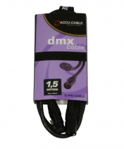 DMX cable XLR-XLR 5-pin, 1,5 m