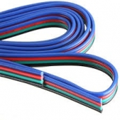 Kabel 4 žilový plochý, 4x 0,5 mm2 , 1 m