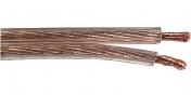 Kabel dvoulinka 2x 4 mm2 CU, 11AWG, průhledný, 1 m