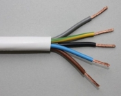 Kabel 5 žilový kulatý, 5x 0,5 mm2 , 1 m