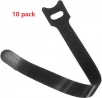 Stahovací pásek na kabely, velcro, suchý zip, černý, 150x 12 mm, 10 ks
