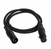 Kabel XLR-XLR, kovové konektory 3-pin, 20 m