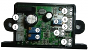 Regulated supply for red and green laser