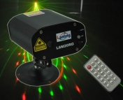 Laser Mini Stage Light L6M20RG with Remote Control, 4 gobos