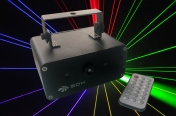 Mini stage light 150 mW RG, remote control