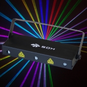 RGB multieffect laser Trifan 300 mW, DMX512