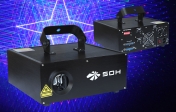 Multifunkční RGB 3D laser 1500 mW, 25 kpps, DMX, ILDA