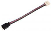 RGB LED připojovací kabel 12 cm černý (4 PIN/10mm) 