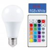 LED žárovka RGB 15 W E27 s dálkovým ovladačem