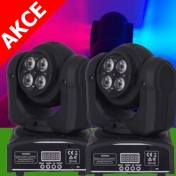 Otočná LED hlava WASH+WASH, 8x10 W CREE RGBW, DMX512