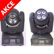 Otočná LED hlava BEAM+WASH, 4x 10 + 12 W RGBW, DMX512