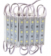 12V LED modul 3x LED 5050, 0,75 W, bílý, zalitý