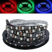 LED stripe 5050, 14W/m, RGB, 60 diodes, 1 m, black