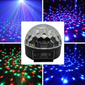 LED Ball 9 W, 9 barev, dálkové ovládání, DMX