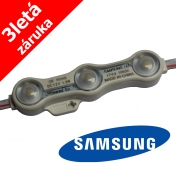 LED modul Samsung 5630 s optikou / 1,2 W / 12 V / IP68, přirozená bílá, záruka 3 roky