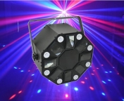 LED efekt 39 W s RGBWY a LED stroboskopem, DMX