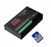 Ovladač digitálních LED pásků WS2801 WS2811, 8192 Pixel, DC 5 V, SD karta