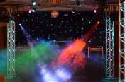 LED curtain závěs 6x 3 m, 192x RGB 3-in-1 LED, DMX