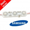LED modul Samsung 2835 s optikou / 1,5 W / 12 V / IP68, bílá 8700 K, záruka 3 roky