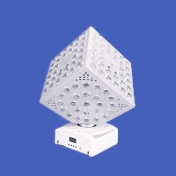Rotační RGBW LED Beam efekt, krychle, DMX