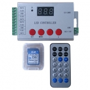 Programable digital LED stripes controller WS2811,WS2812B, 6144 pixels, SD card, IR remote