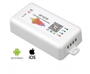 Hudební ovladač digitálních LED pásků WS2811,TM1814, Bluetooth, mobil