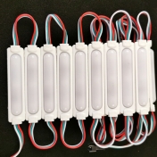 LED modul plochý, WS2811, 3x 5050 LED RGB, 12 V, mléčný
