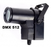Bílý LED pinspot reflektor, 12 W CREE, DMX