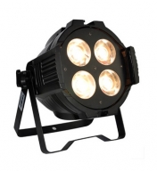 Scénický reflektor LED PAR 4x 50 W COB, teplá bílá, DMX