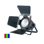 Divadelní LED PAR s klapkami, 100 W COB RGB 3in1, DMX