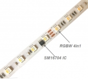 Digitální LED pásek WS 2811 (SM16704) RGBW 4in1, 24V, 19 W/m, 60 diod, IP65, voděodolný, 1 m
