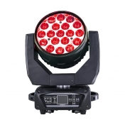 Otočná LED hlava 19x 15 W RGBW 4in1 Osram, Zoom 8-60 st, DMX512, silent