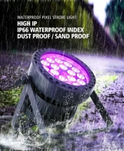 Waterproof LED PAR reflector 18x 10W RGBW 4in1, DMX, IP65