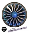 Ventilátor background fan, LED pásek WS2811, průměr 1 m, DMX