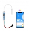 Smart mini ovladač digitálních RGB LED pásků WS2811/2812B, Bluetooth, 600 pixelů, Google Home