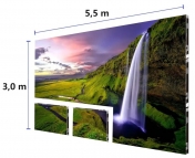 Velkoplošná LED obrazovka NovaStar, P2.6, vnitřní, set 5,5 x 3 m