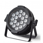 Waterproof LED PAR flat light 18x 10 W RGBW 4-in-1, DMX, IP65