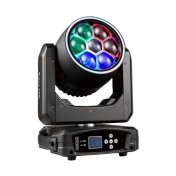 Otočná LED hlava BeeEye, 7x 40 W RGBW, LED ribbon, ZOOM, silent, DMX