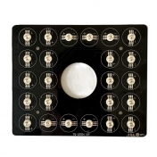 Board with 24 RGB LEDs for vertical fog machine
