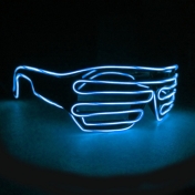 Neonové LED brýle, modré
