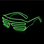 Neonové LED brýle, zelené