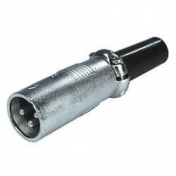 3-pin XLR konektor, přímý na kabel, samec